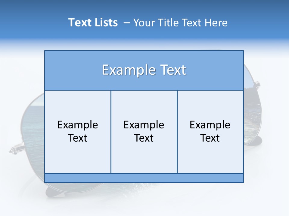 Carattere Fondo Lenti PowerPoint Template