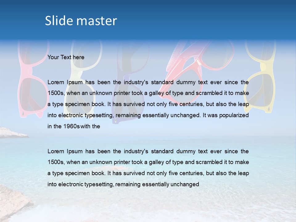 Girl Fun Eyesight PowerPoint Template