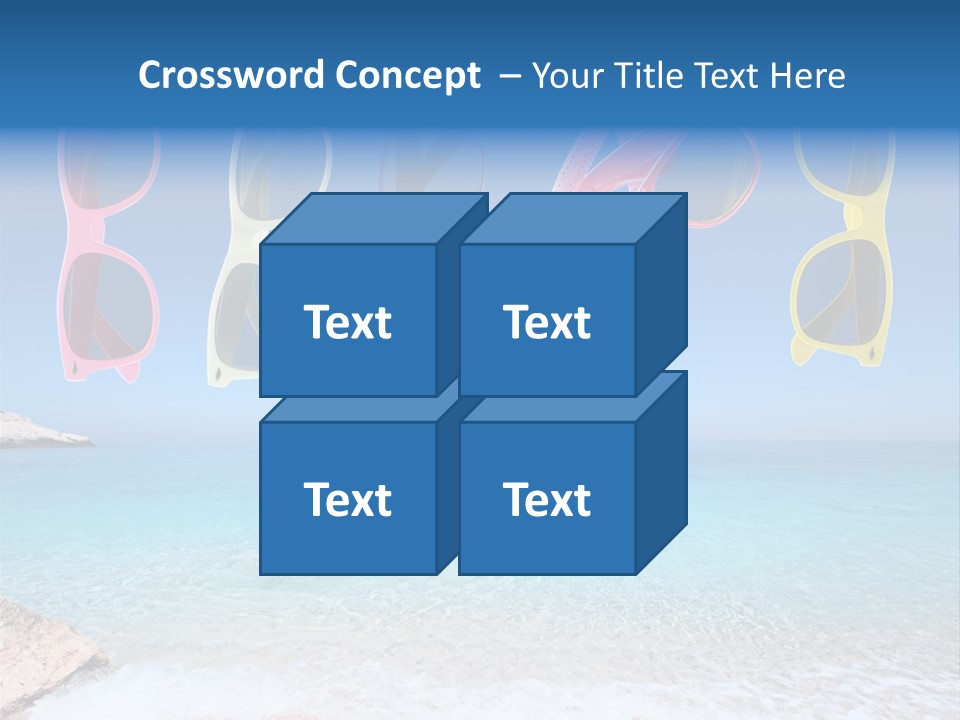 Girl Fun Eyesight PowerPoint Template