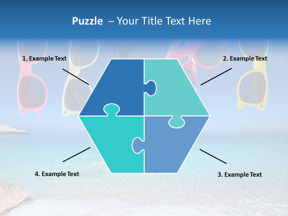 Girl Fun Eyesight PowerPoint Template