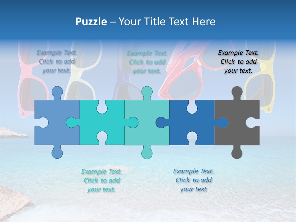 Girl Fun Eyesight PowerPoint Template