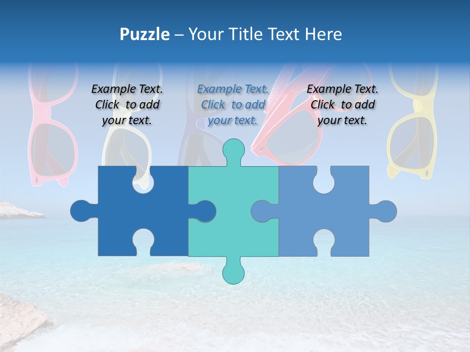 Girl Fun Eyesight PowerPoint Template