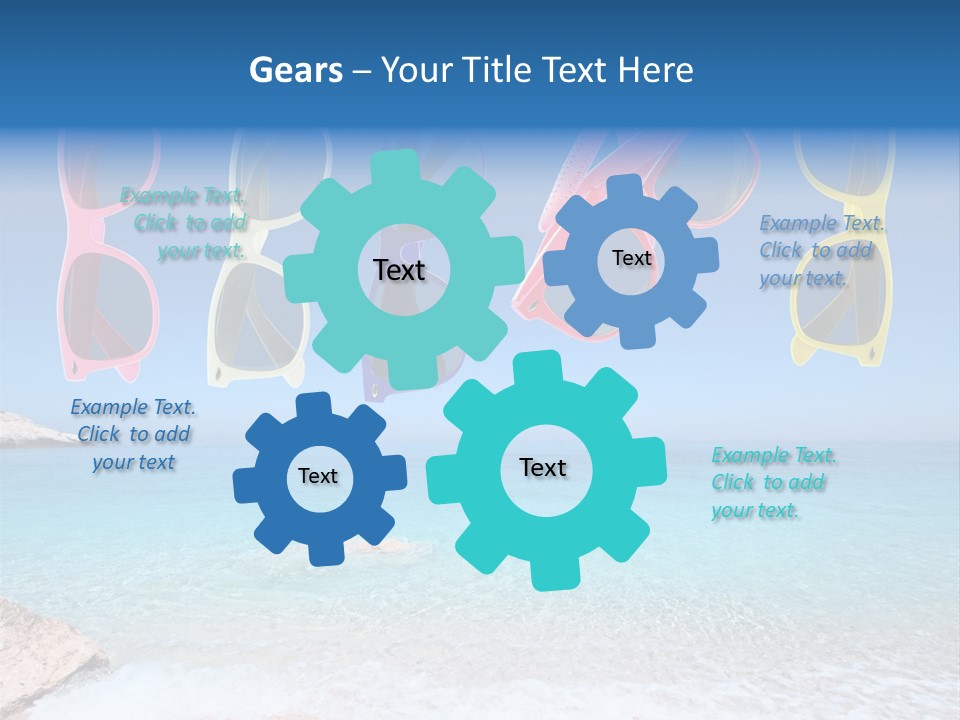 Girl Fun Eyesight PowerPoint Template