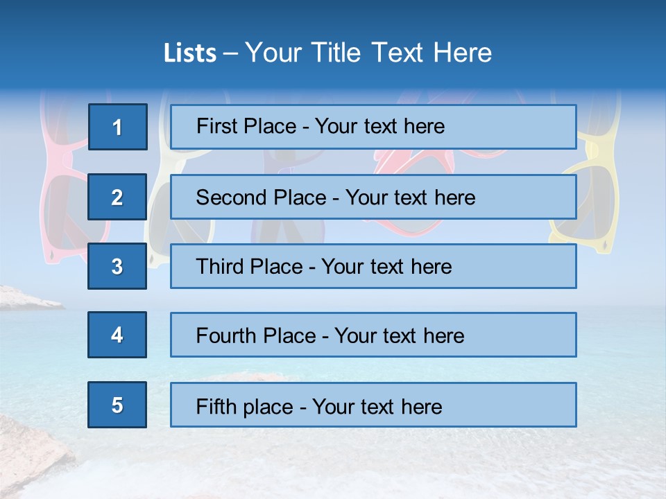 Girl Fun Eyesight PowerPoint Template