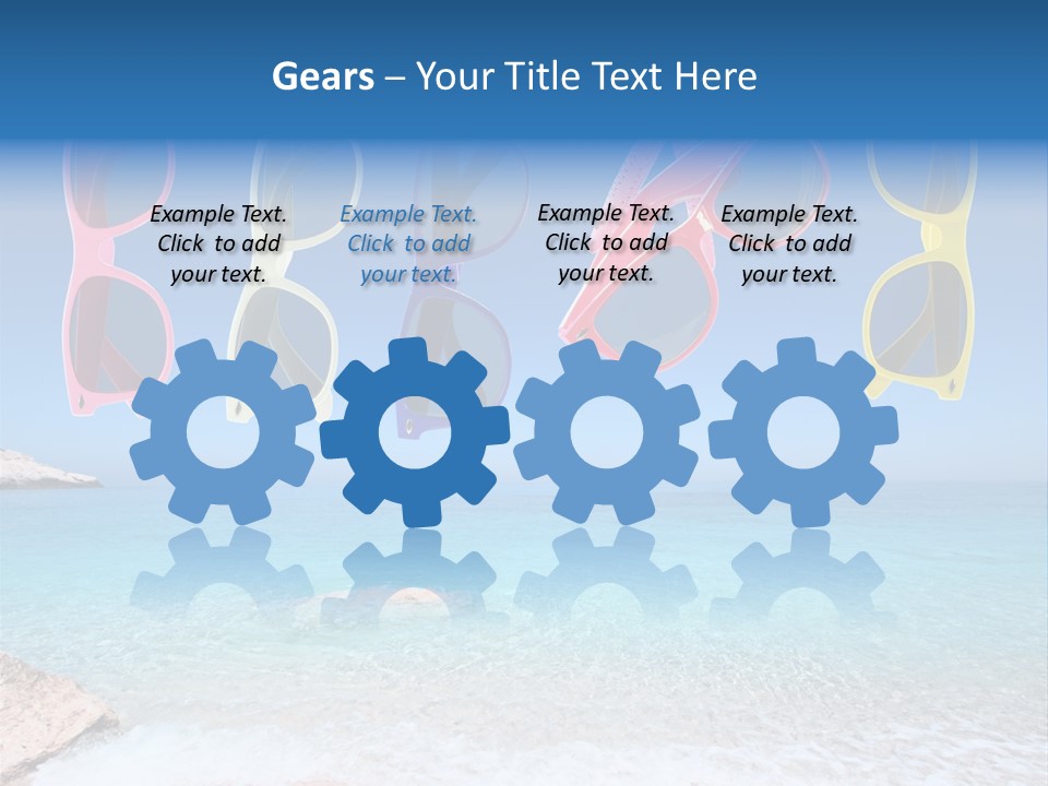 Girl Fun Eyesight PowerPoint Template