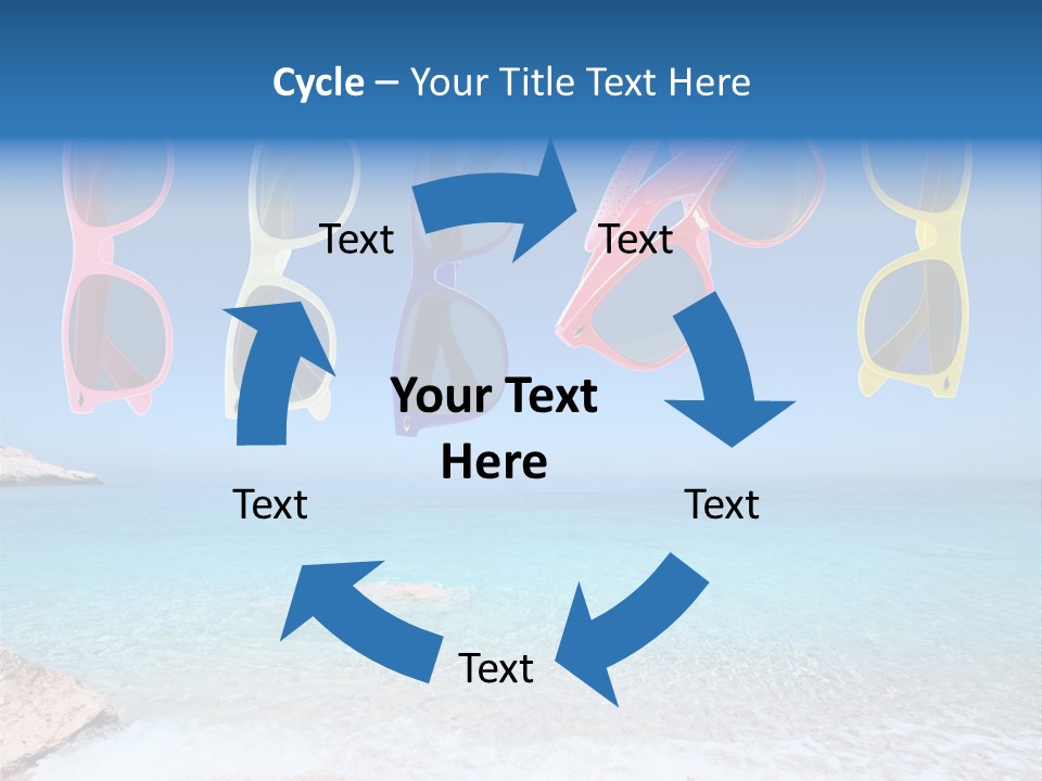Girl Fun Eyesight PowerPoint Template