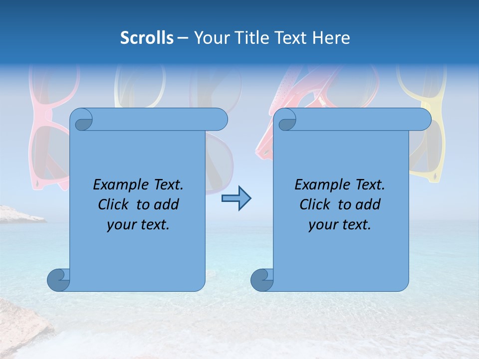 Girl Fun Eyesight PowerPoint Template