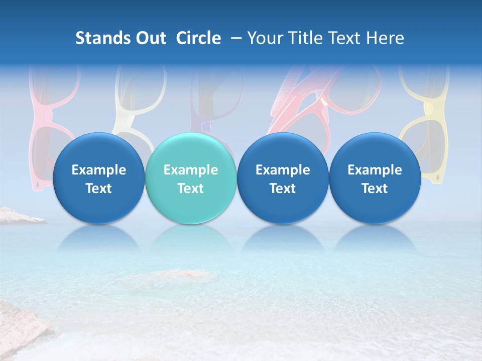 Girl Fun Eyesight PowerPoint Template