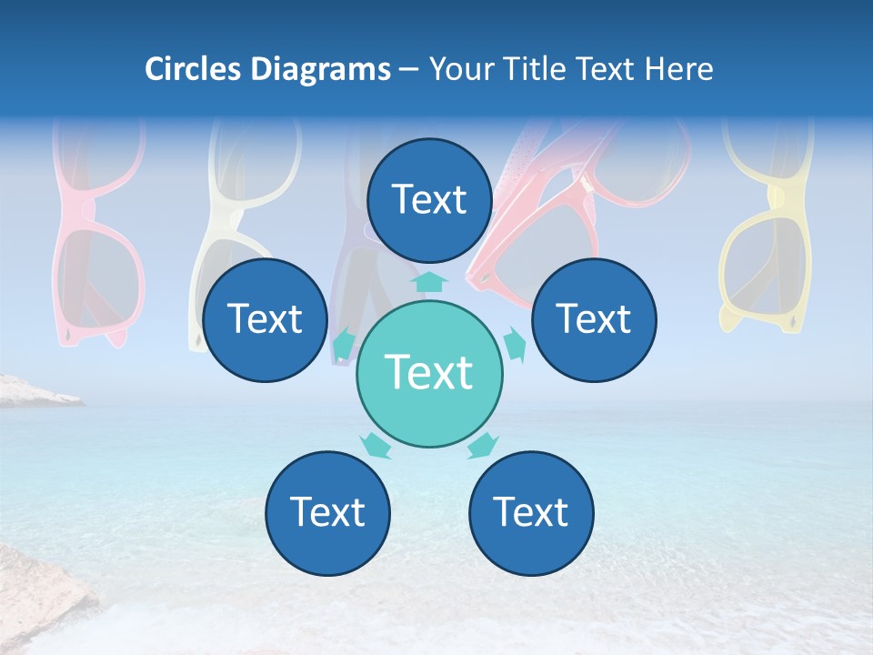 Girl Fun Eyesight PowerPoint Template