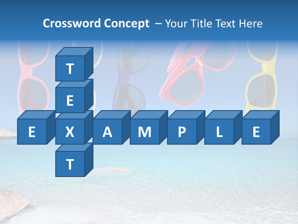 Girl Fun Eyesight PowerPoint Template