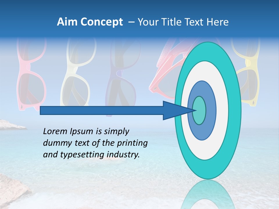 Girl Fun Eyesight PowerPoint Template