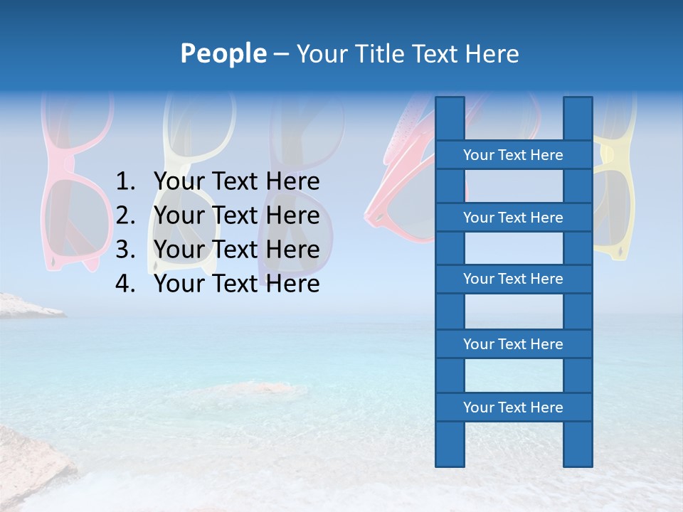 Girl Fun Eyesight PowerPoint Template