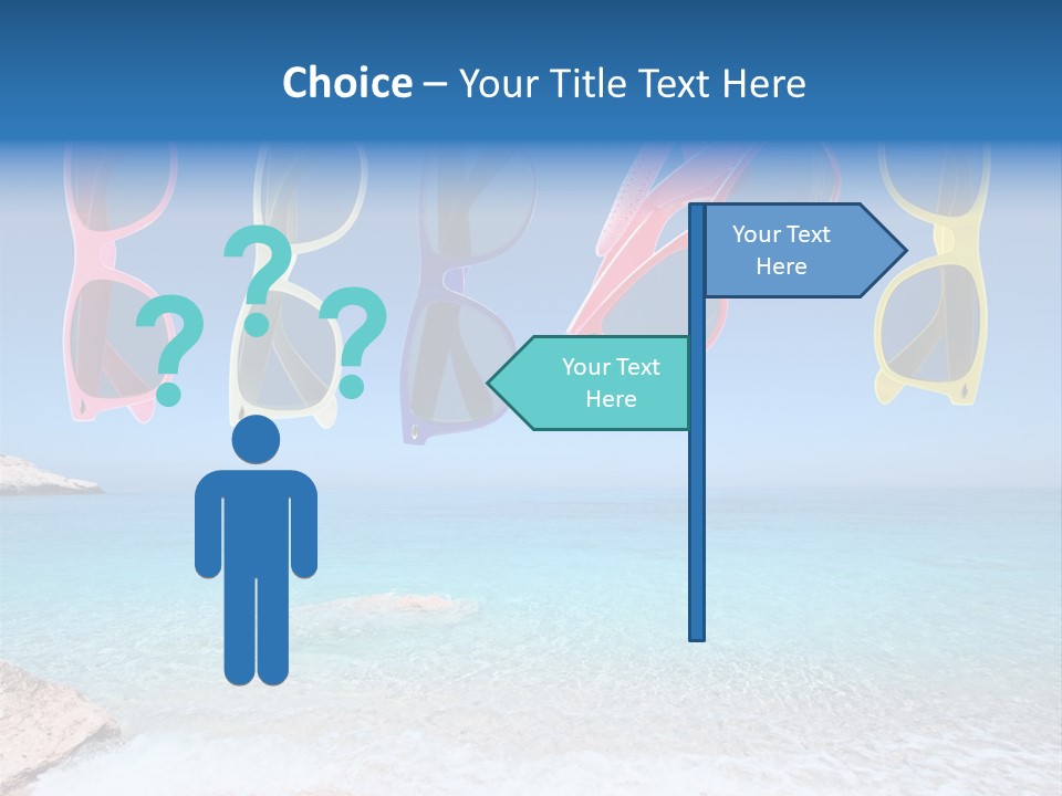 Girl Fun Eyesight PowerPoint Template