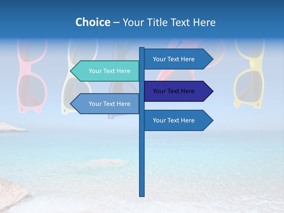 Girl Fun Eyesight PowerPoint Template