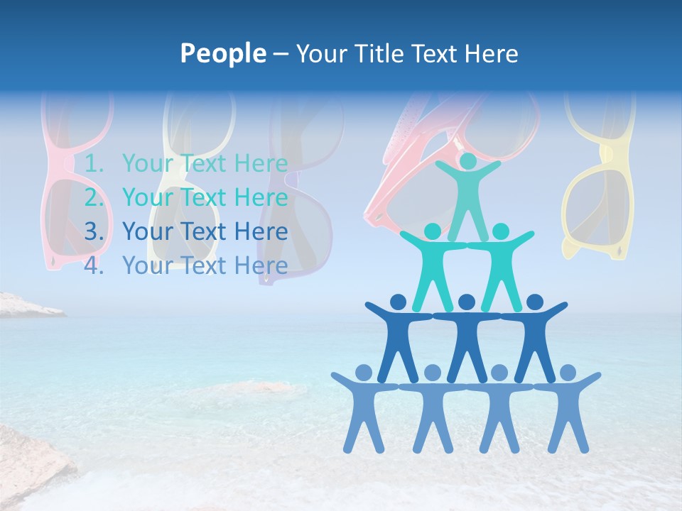 Girl Fun Eyesight PowerPoint Template