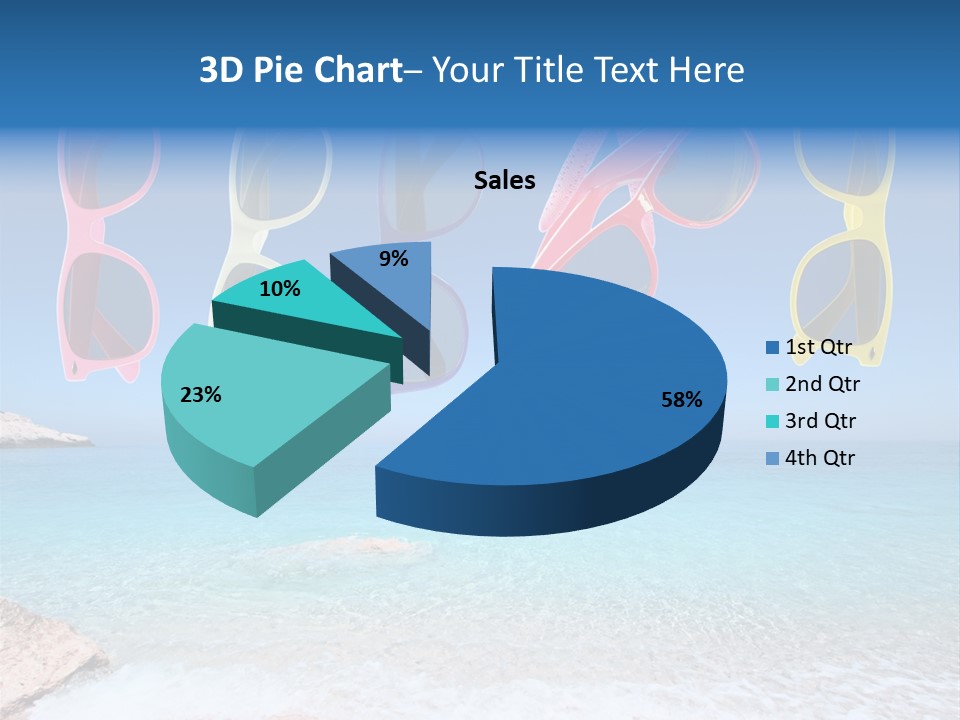 Girl Fun Eyesight PowerPoint Template