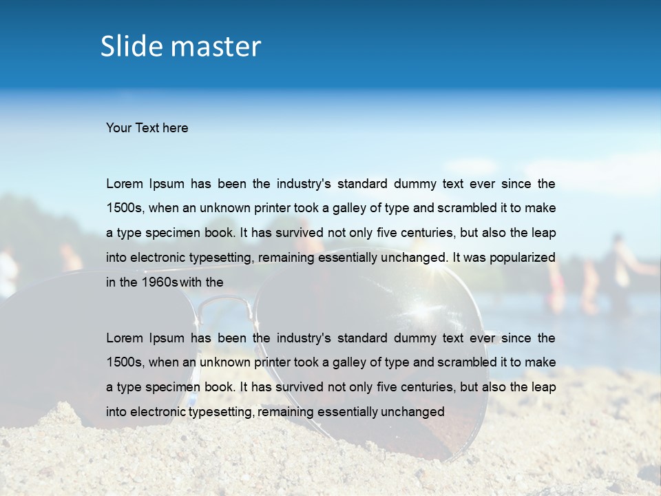 Strahlung Augen Erfrischung PowerPoint Template