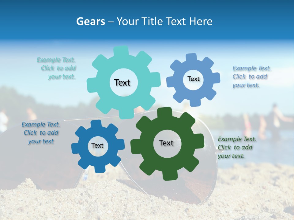 Strahlung Augen Erfrischung PowerPoint Template