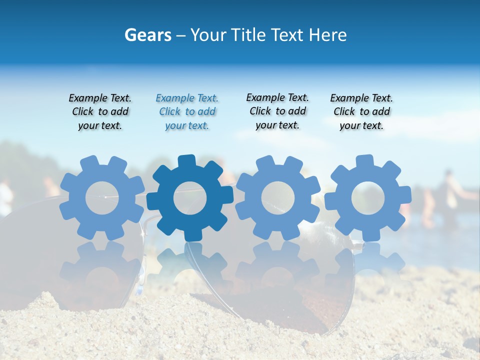 Strahlung Augen Erfrischung PowerPoint Template