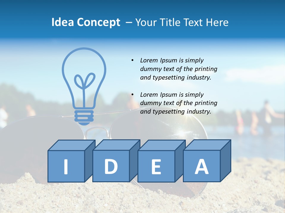 Strahlung Augen Erfrischung PowerPoint Template