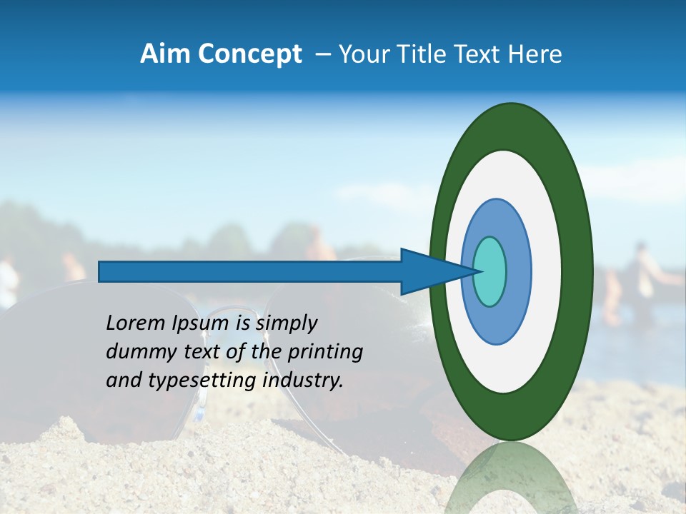 Strahlung Augen Erfrischung PowerPoint Template