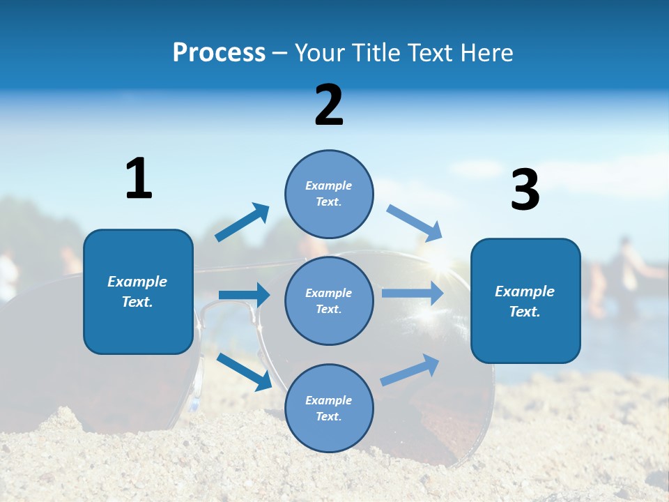 Strahlung Augen Erfrischung PowerPoint Template