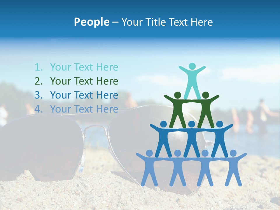 Strahlung Augen Erfrischung PowerPoint Template