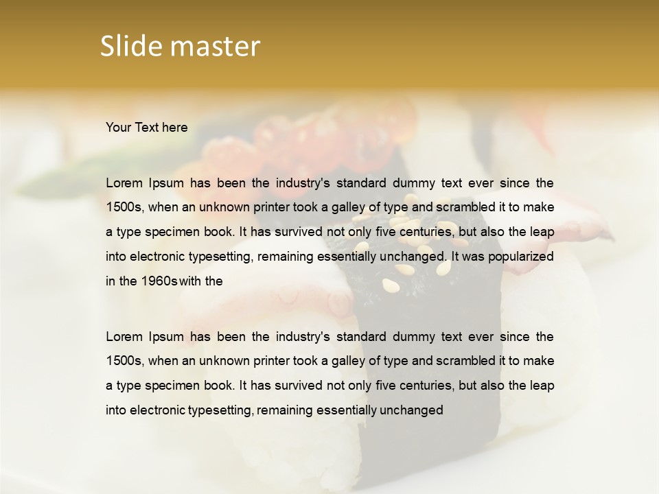 Nori Rolle Sesam PowerPoint Template