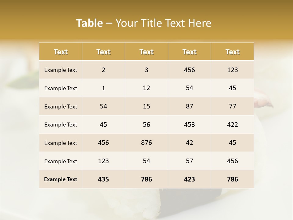 Nori Rolle Sesam PowerPoint Template