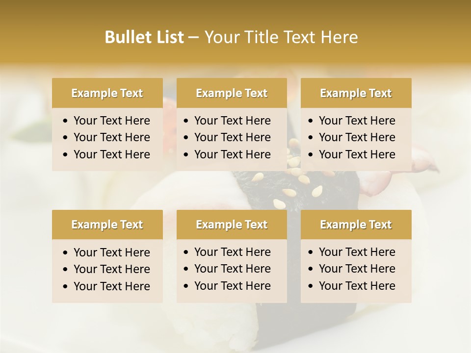 Nori Rolle Sesam PowerPoint Template