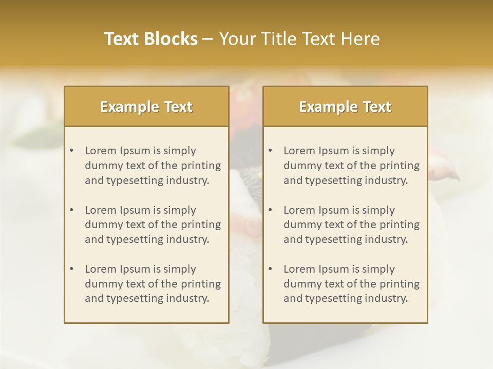 Nori Rolle Sesam PowerPoint Template