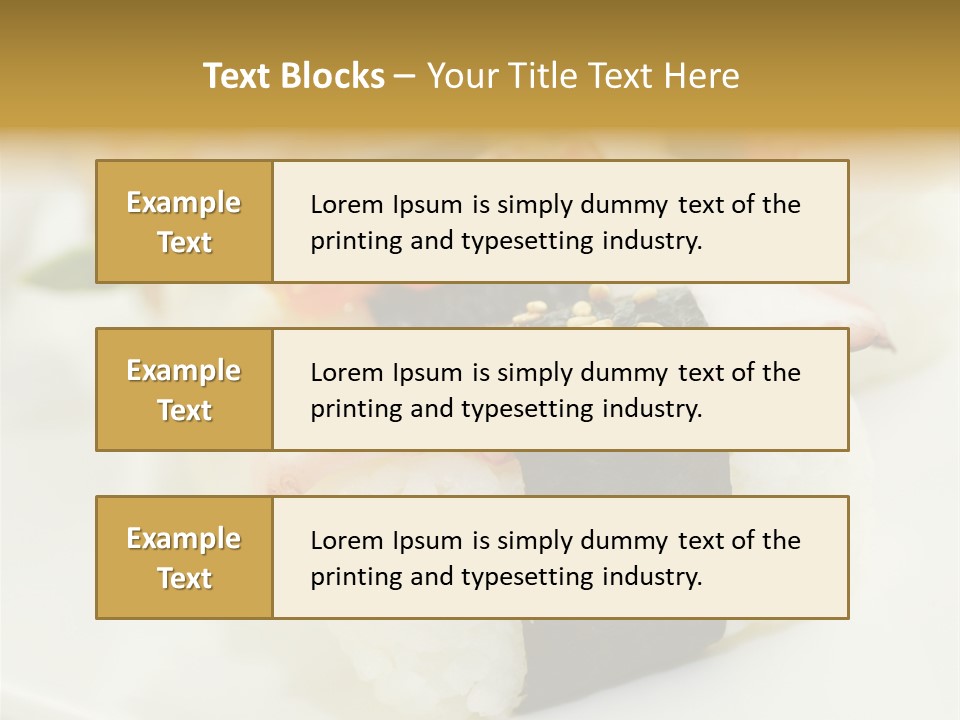 Nori Rolle Sesam PowerPoint Template