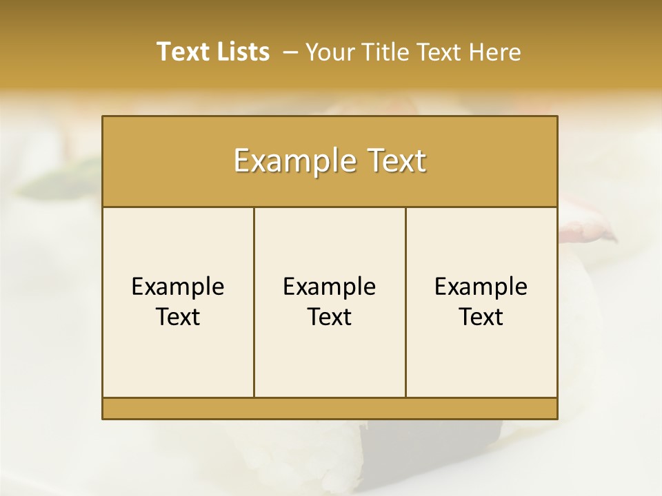 Nori Rolle Sesam PowerPoint Template