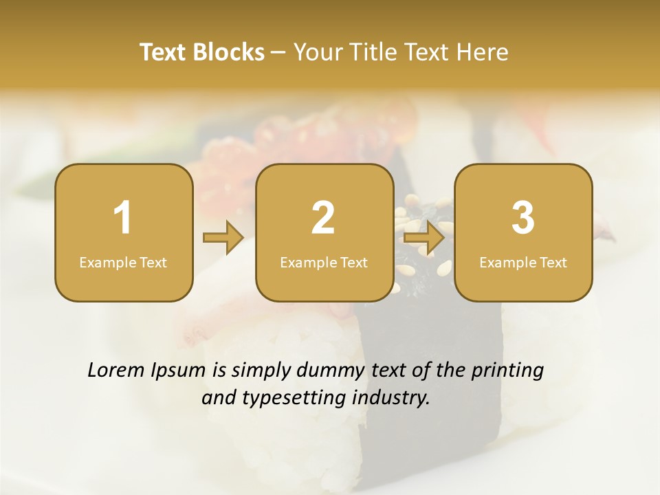 Nori Rolle Sesam PowerPoint Template