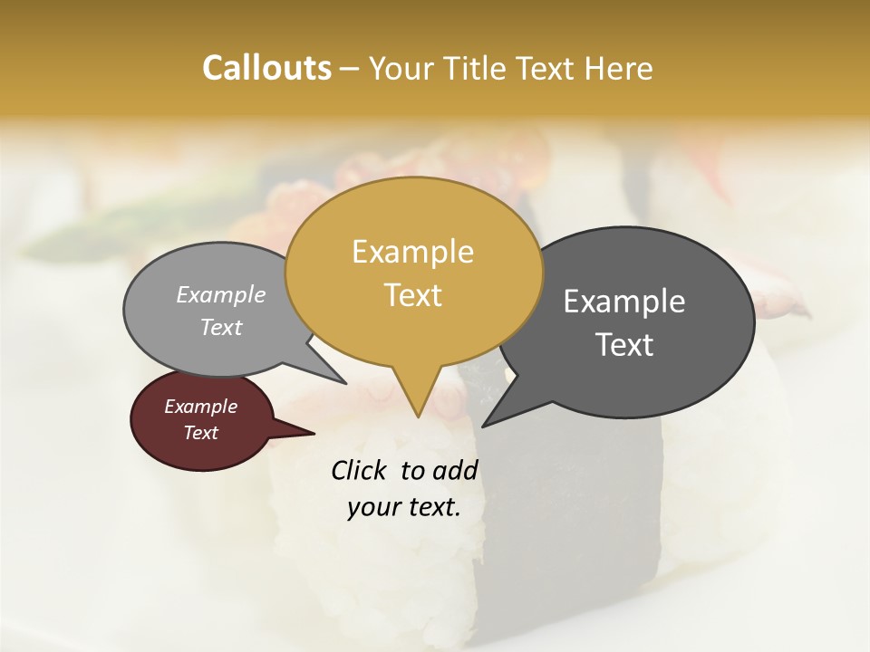 Nori Rolle Sesam PowerPoint Template