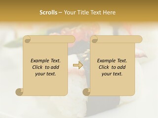 Nori Rolle Sesam PowerPoint Template