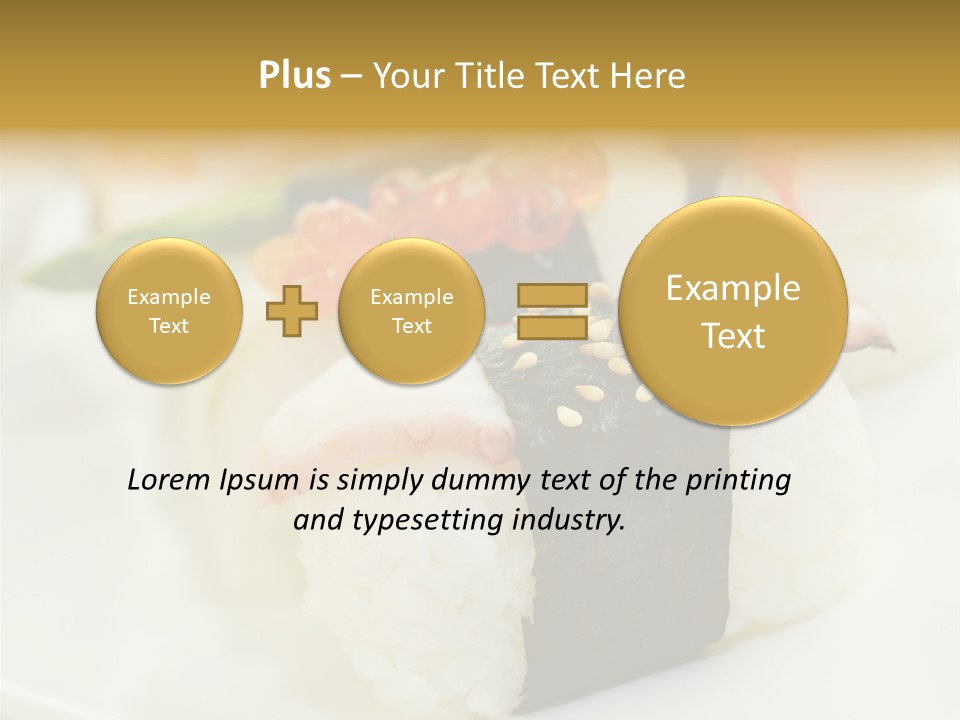 Nori Rolle Sesam PowerPoint Template