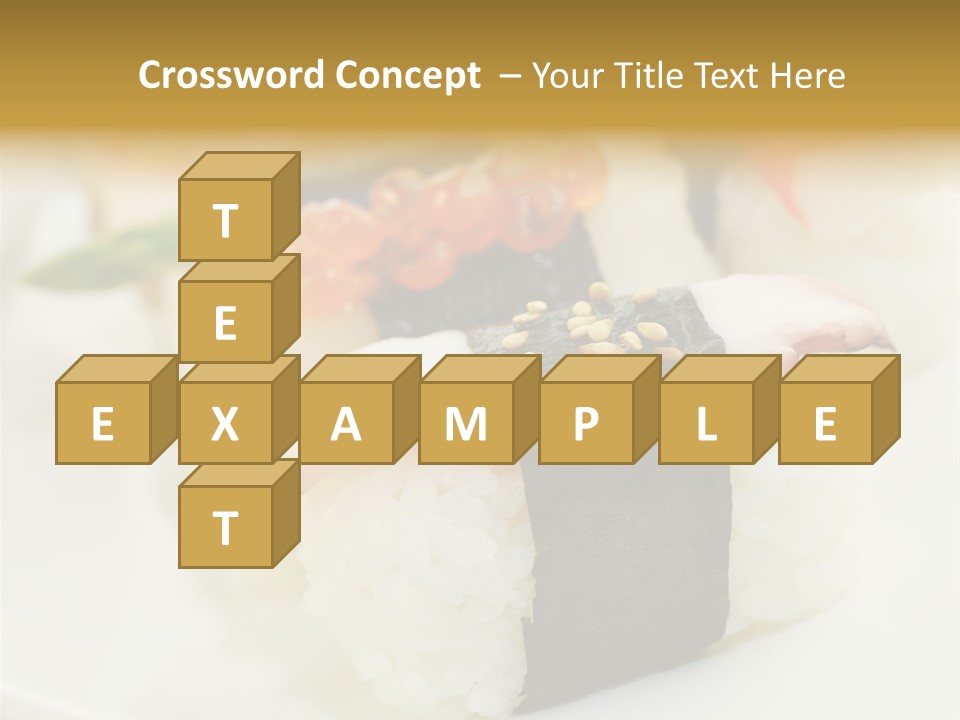 Nori Rolle Sesam PowerPoint Template