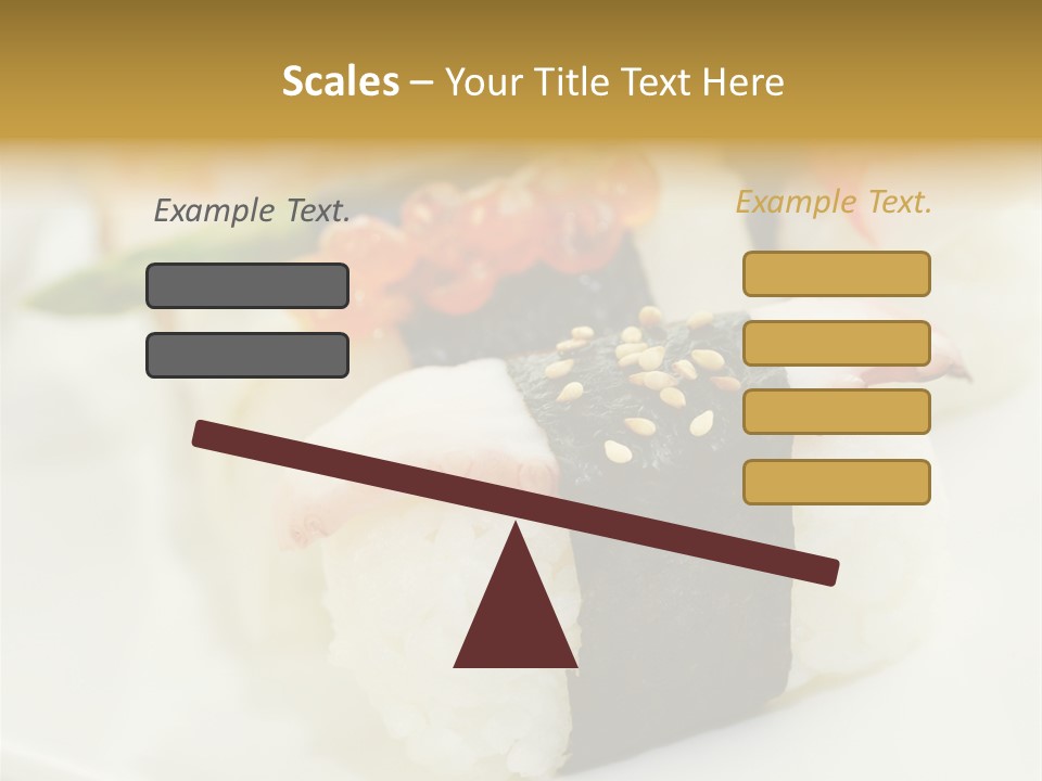 Nori Rolle Sesam PowerPoint Template