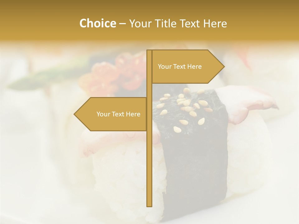 Nori Rolle Sesam PowerPoint Template