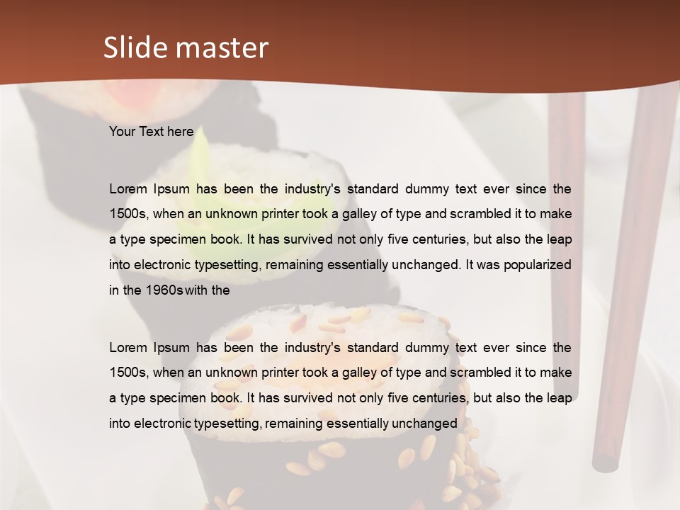 Imbiss Feinschmecker Lachsfilet PowerPoint Template