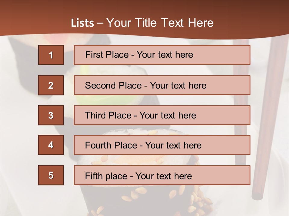 Imbiss Feinschmecker Lachsfilet PowerPoint Template