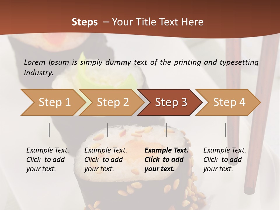 Imbiss Feinschmecker Lachsfilet PowerPoint Template