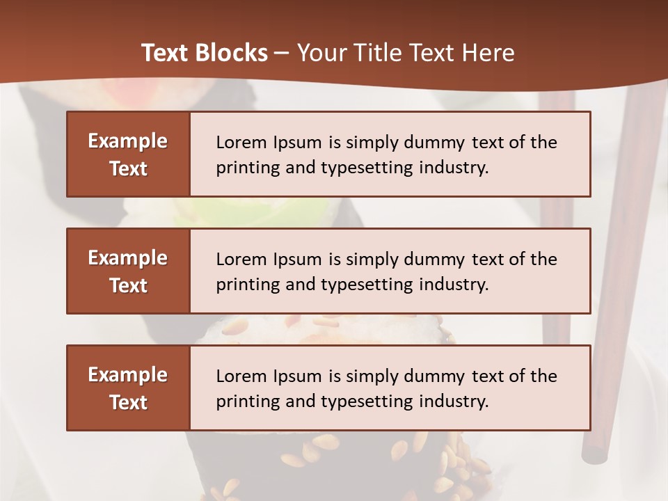 Imbiss Feinschmecker Lachsfilet PowerPoint Template
