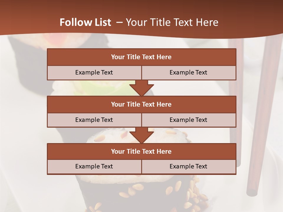 Imbiss Feinschmecker Lachsfilet PowerPoint Template