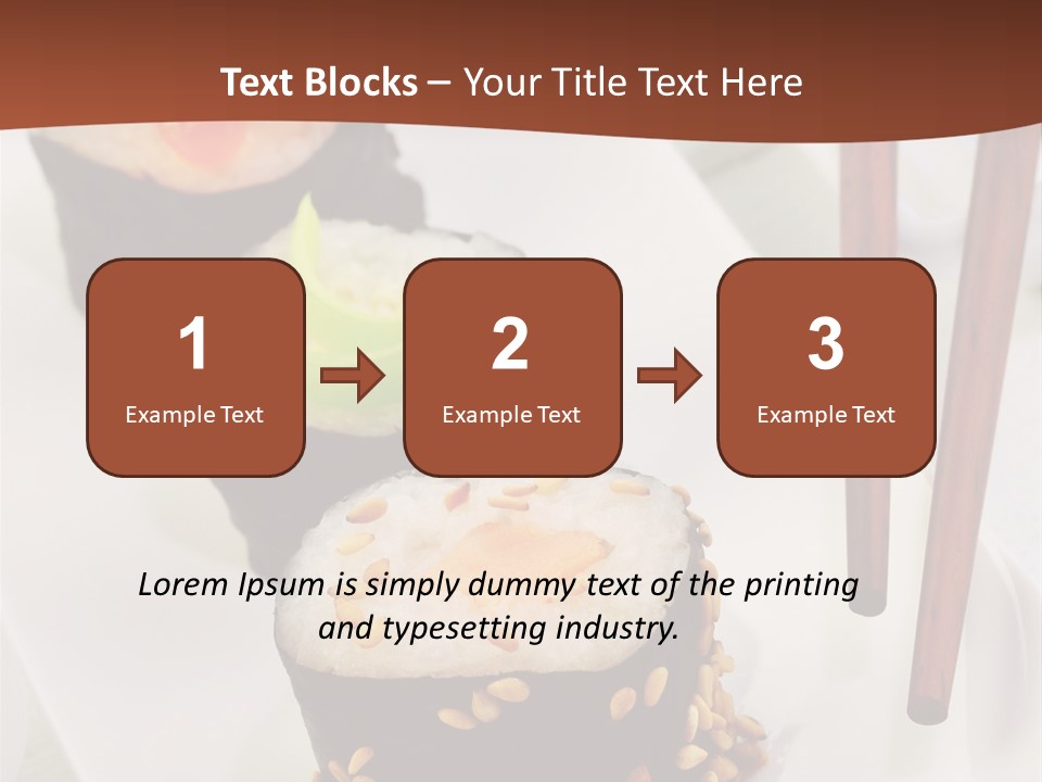 Imbiss Feinschmecker Lachsfilet PowerPoint Template