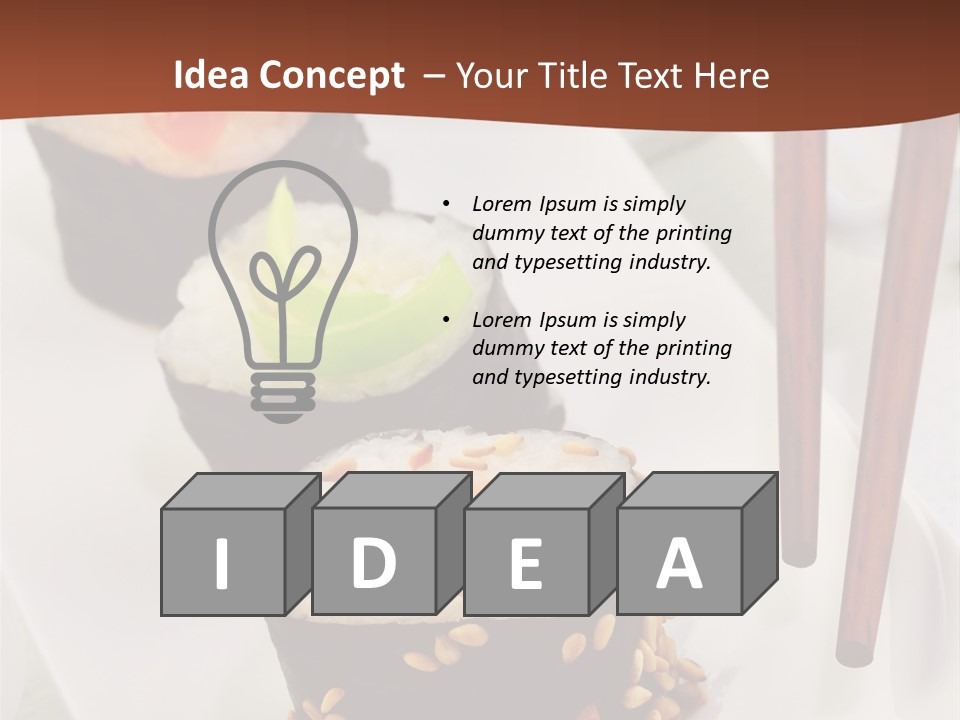 Imbiss Feinschmecker Lachsfilet PowerPoint Template