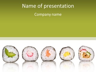 White Seaweed Fresh PowerPoint Template