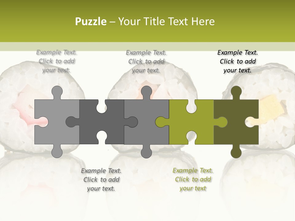 White Seaweed Fresh PowerPoint Template