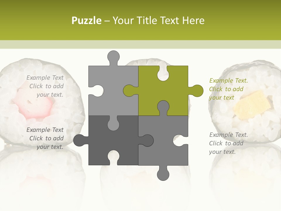 White Seaweed Fresh PowerPoint Template